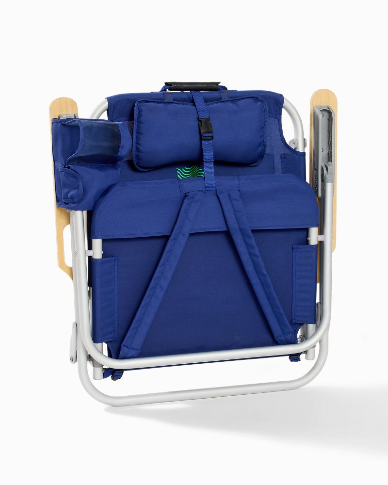 Blue marlin deluxe store backpack beach chair