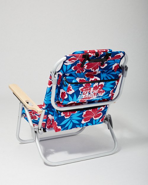 Hello Hibiscus Deluxe Backpack Beach Chair
