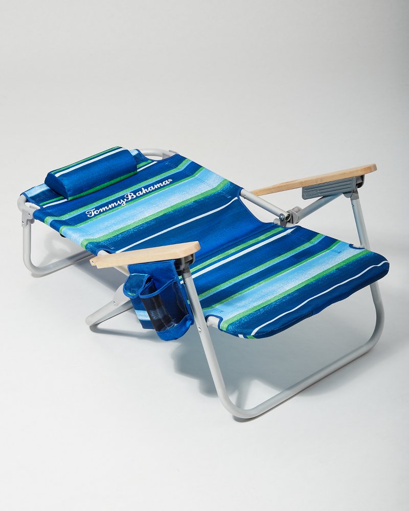 Multi Stripe Deluxe Backpack Beach Chair