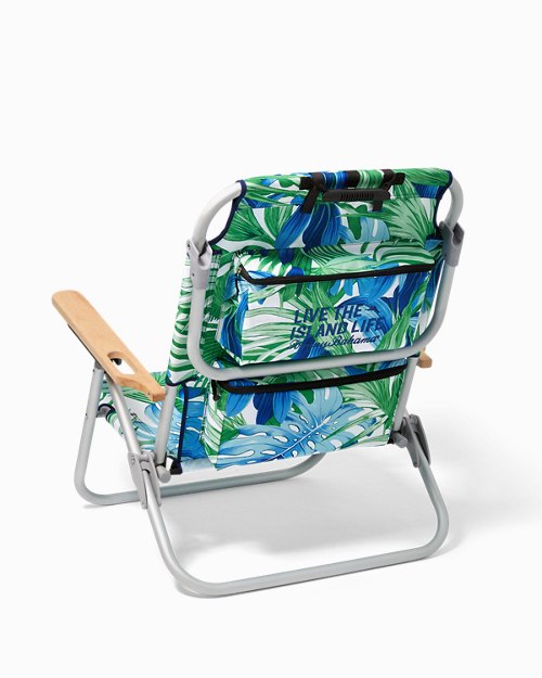 Palm Fronds Deluxe Backpack Beach Chair