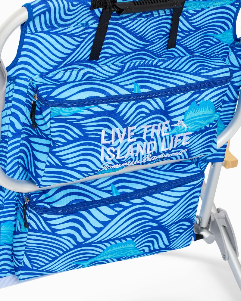 Tommy Bahama Swimming Marlins Deluxe Backpack Beach Chair