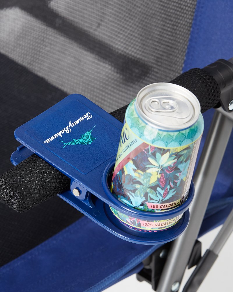 Beach chair 2025 drink holder