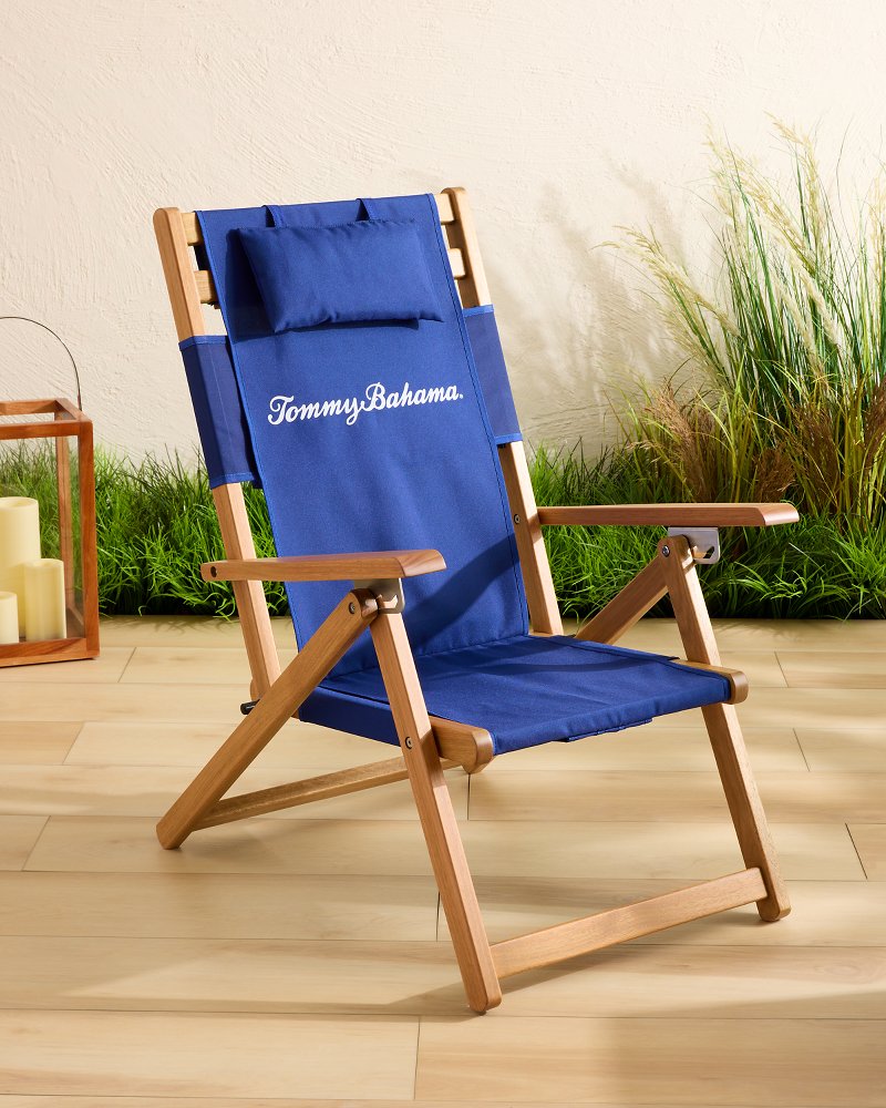 Tommy Bahama Polyester Blue Folding Beach Chair in the Beach & Camping  Chairs department at
