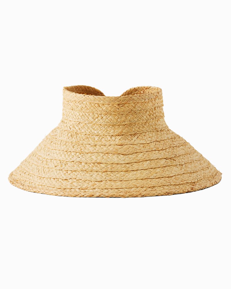Roll-Up Raffia Packable Visor