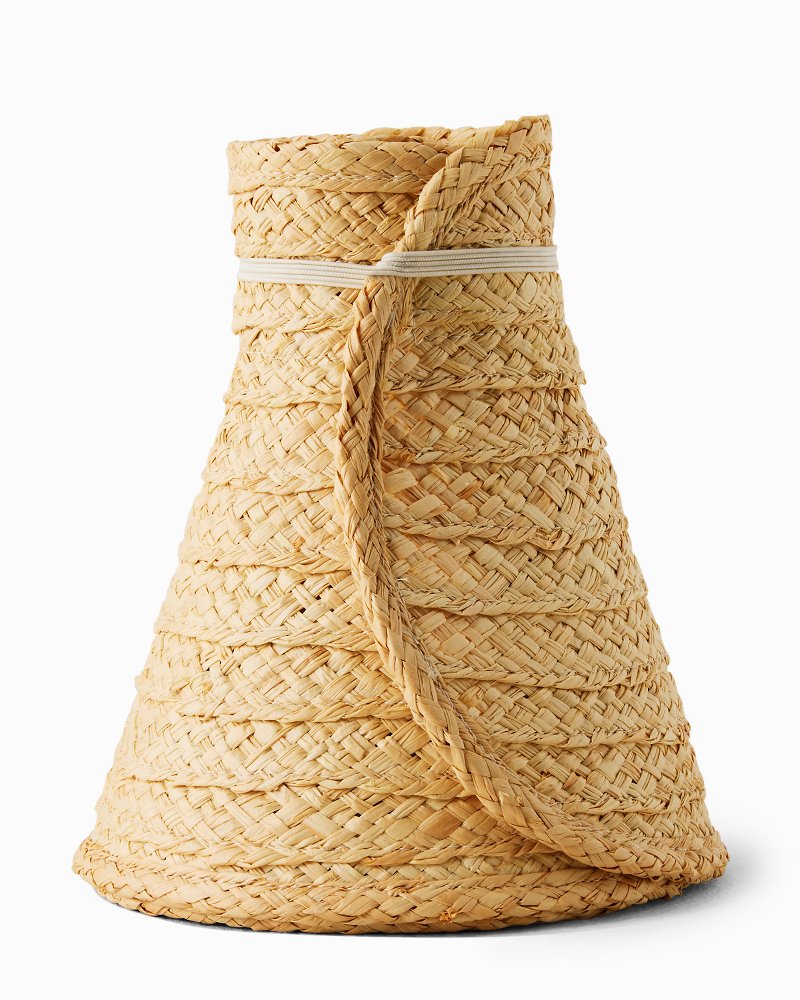 Roll-Up Raffia Packable Visor thumbnail 4
