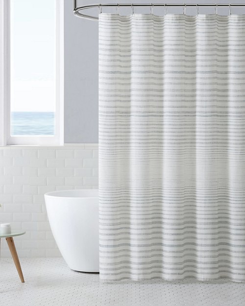Tidal Stripe Shower Curtain
