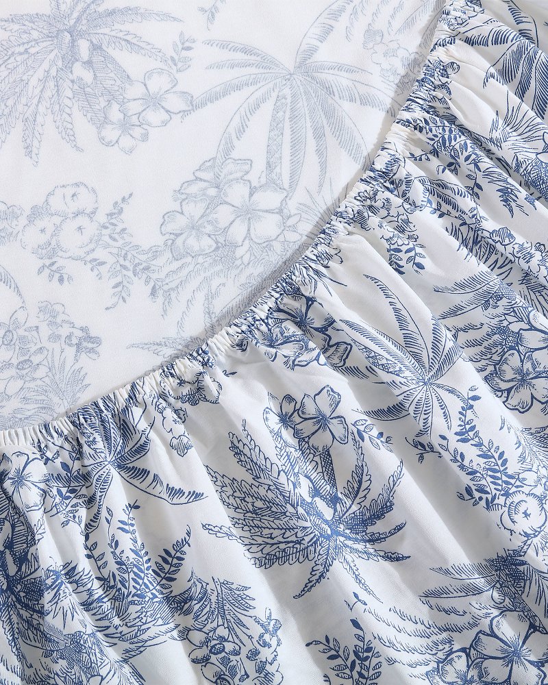 Thumbnail for Pen & Ink Palm Sheet Set, Queen