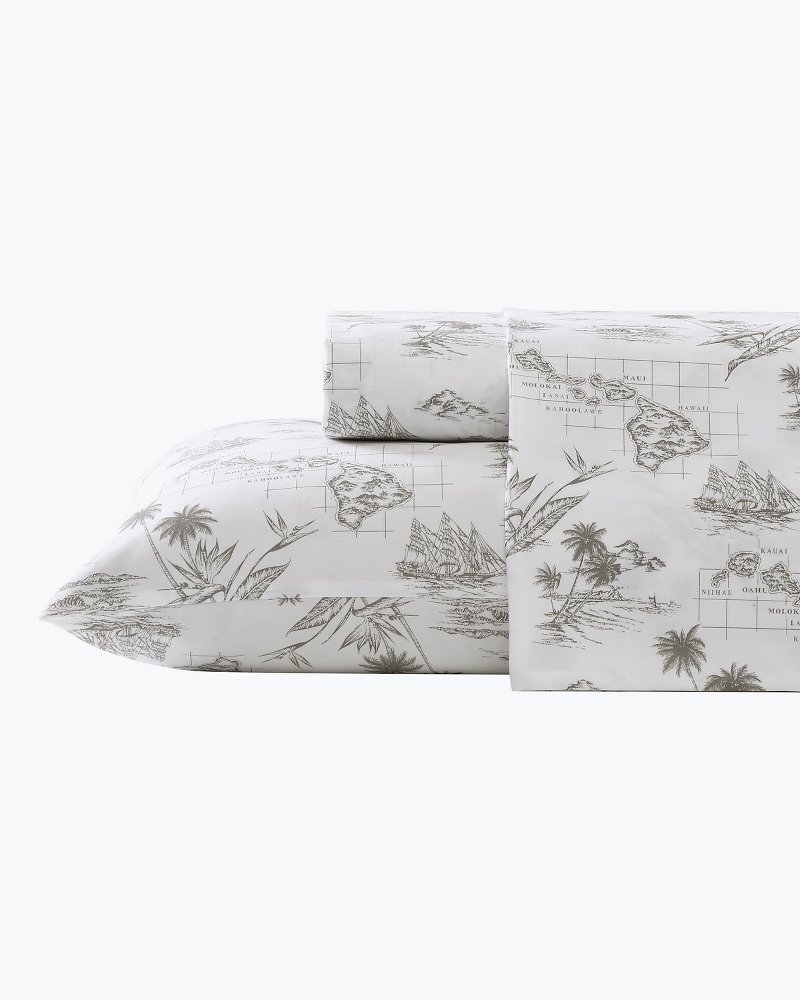 Thumbnail for Vintage Map 4-Piece Queen Sheet Set