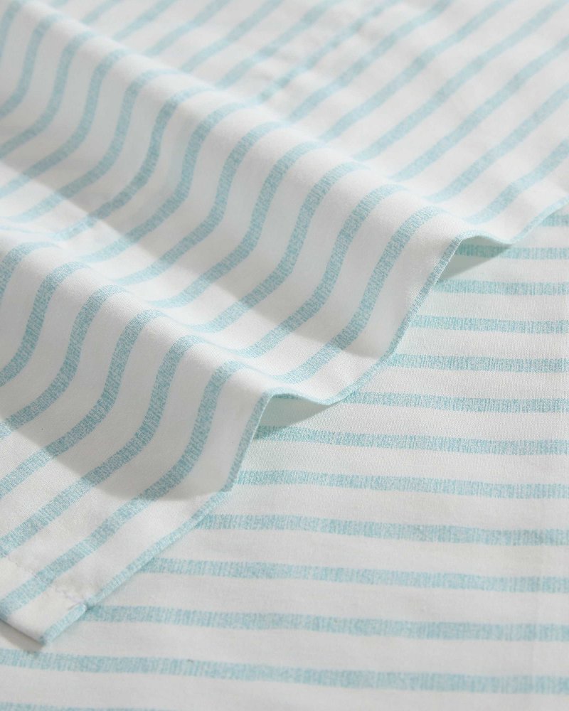 Cool Beach Stripe 4-Piece Queen Sheet Set