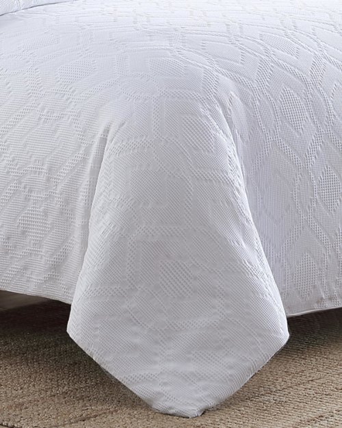 Textured Waffle 3-Piece King Comforter Set