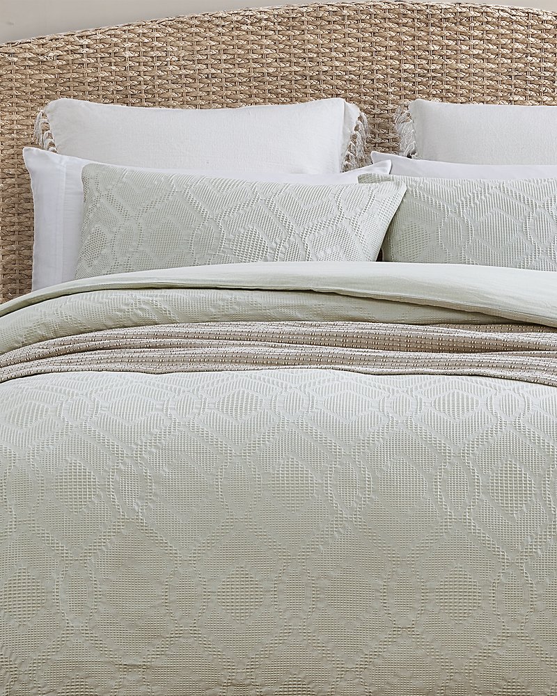 Textured Waffle 3-Piece King Comforter Bedding Set