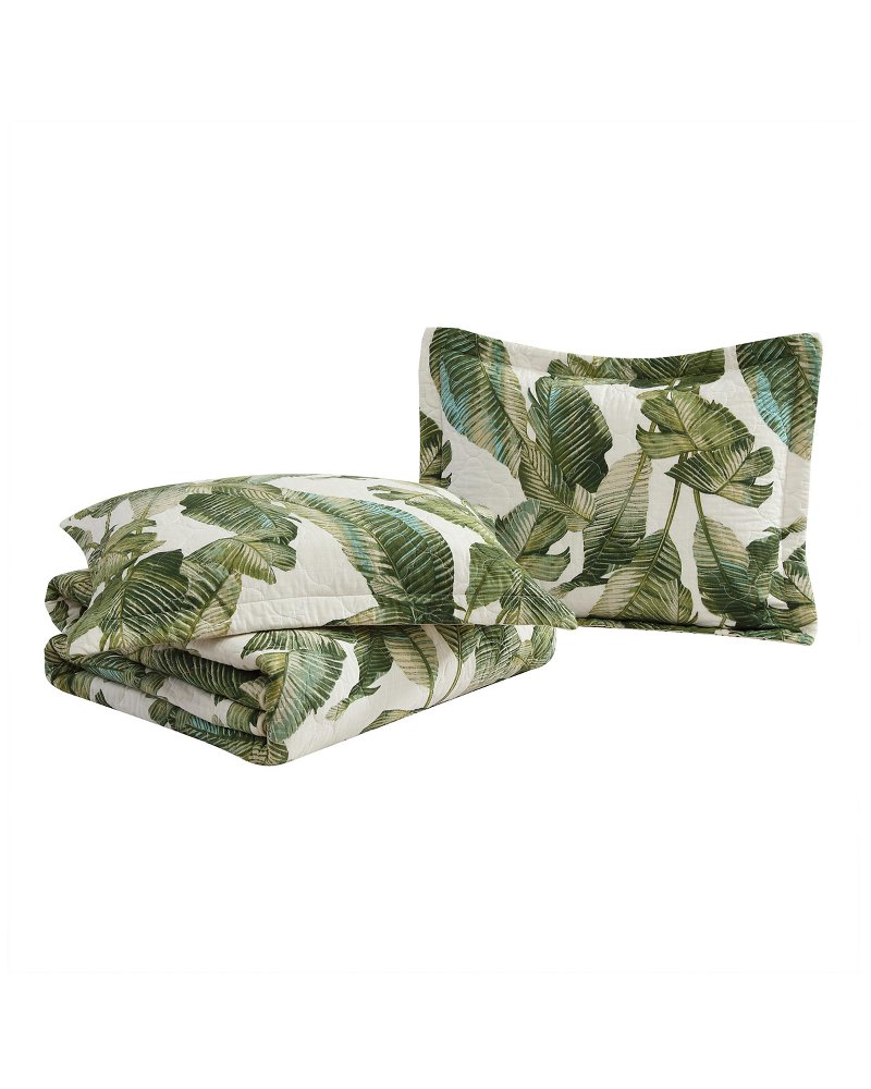 Fiesta Palms Reversible 3-Piece Full/Queen Quilt Set thumbnail 6