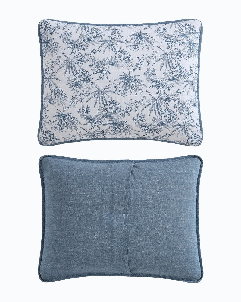 Thumbnail for Pen and Ink Palm Reversible 3-Piece Full/Queen Quilt Set