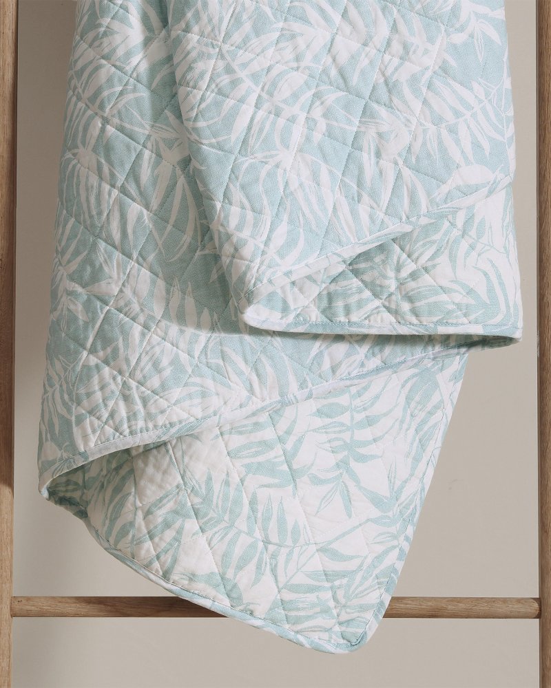 Art of Palms Reversible 2-Piece Twin Quilt Set