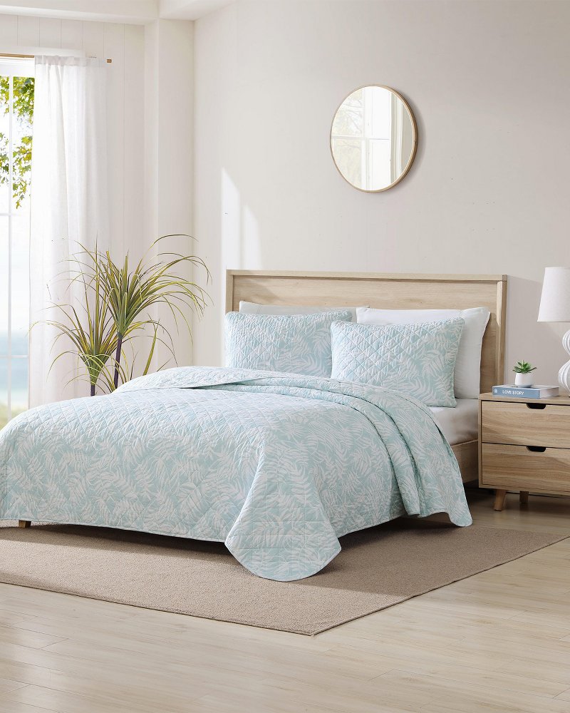 Laura Blue Floral 100% Cotton Reversible Comforter Set