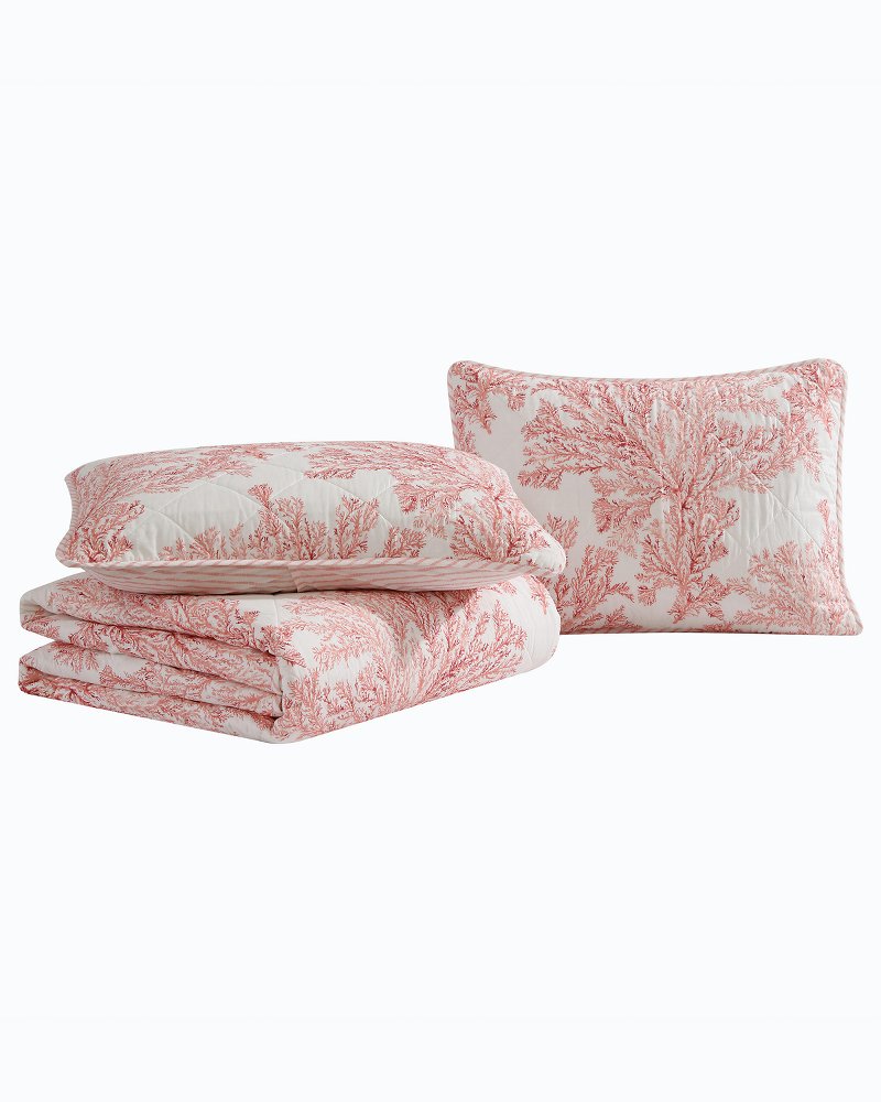 Thumbnail for Coral Garden Reversible 2-Piece Twin Quilt Set