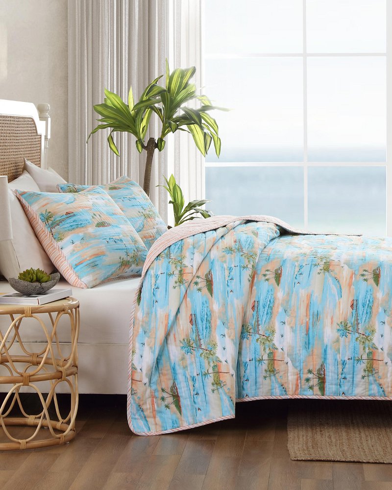 Thumbnail for Coastal Dreams Reversible 2-Piece Twin Quilt Set