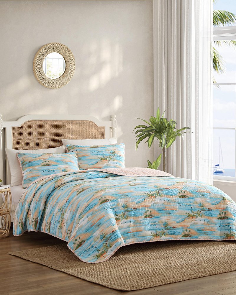 Thumbnail for Coastal Dreams Reversible 2-Piece Twin Quilt Set