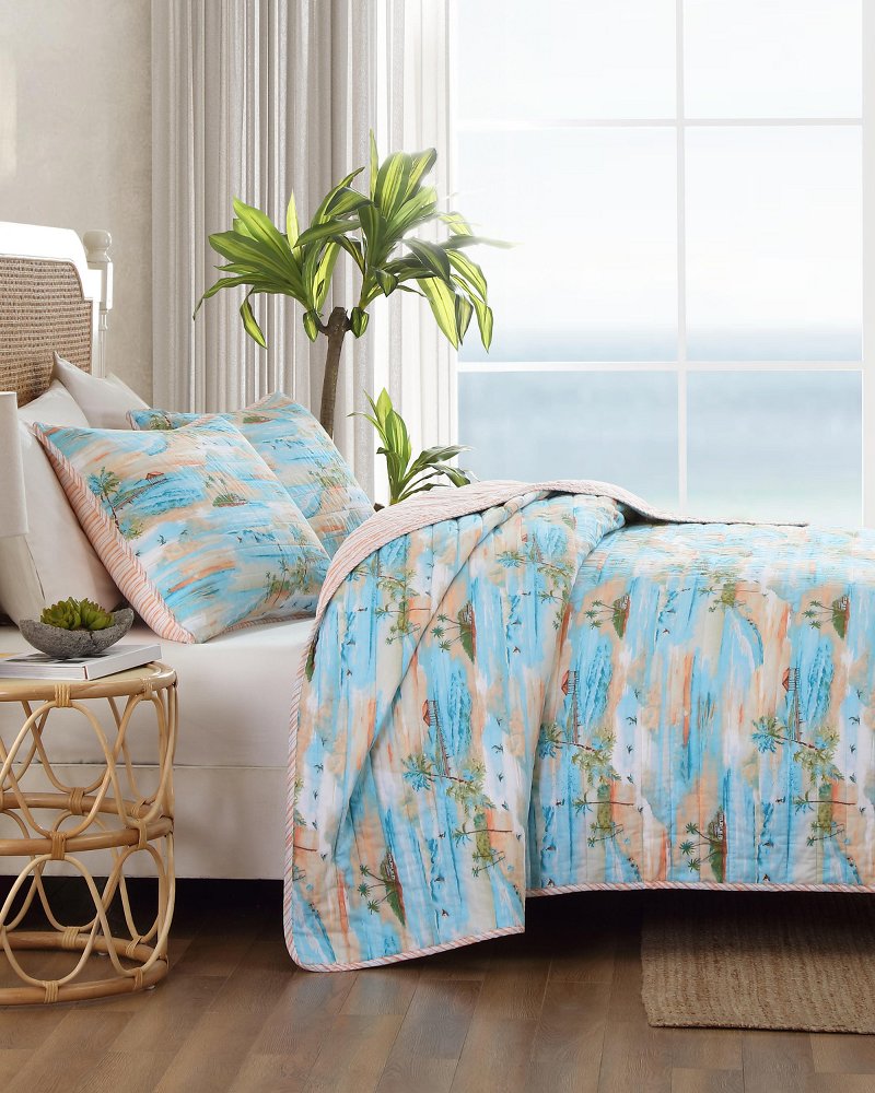 Thumbnail for Coastal Dreams Reversible 3-Piece Full/Queen Quilt Set