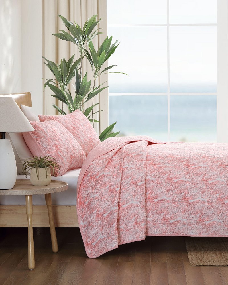 Thumbnail for Distressed Water Leaves Reversible 3-Piece King Quilt Set