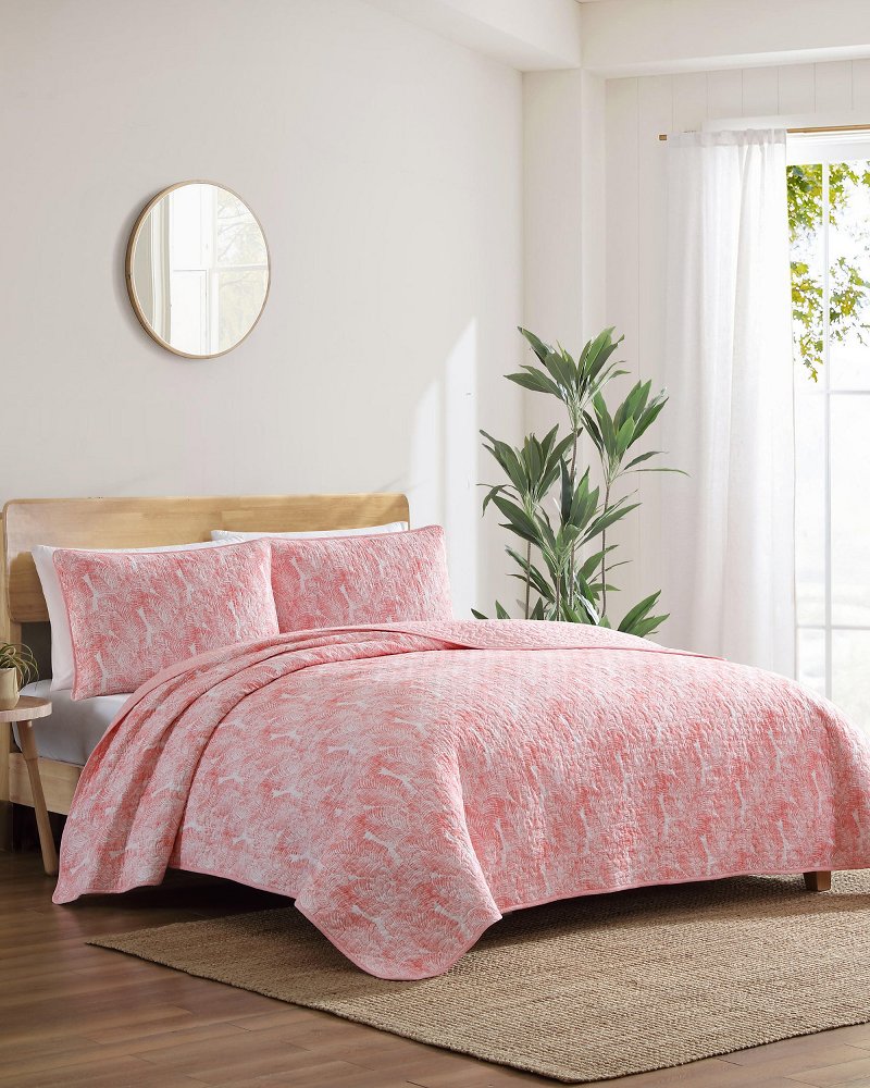 Thumbnail for Distressed Water Leaves Reversible 3-Piece King Quilt Set