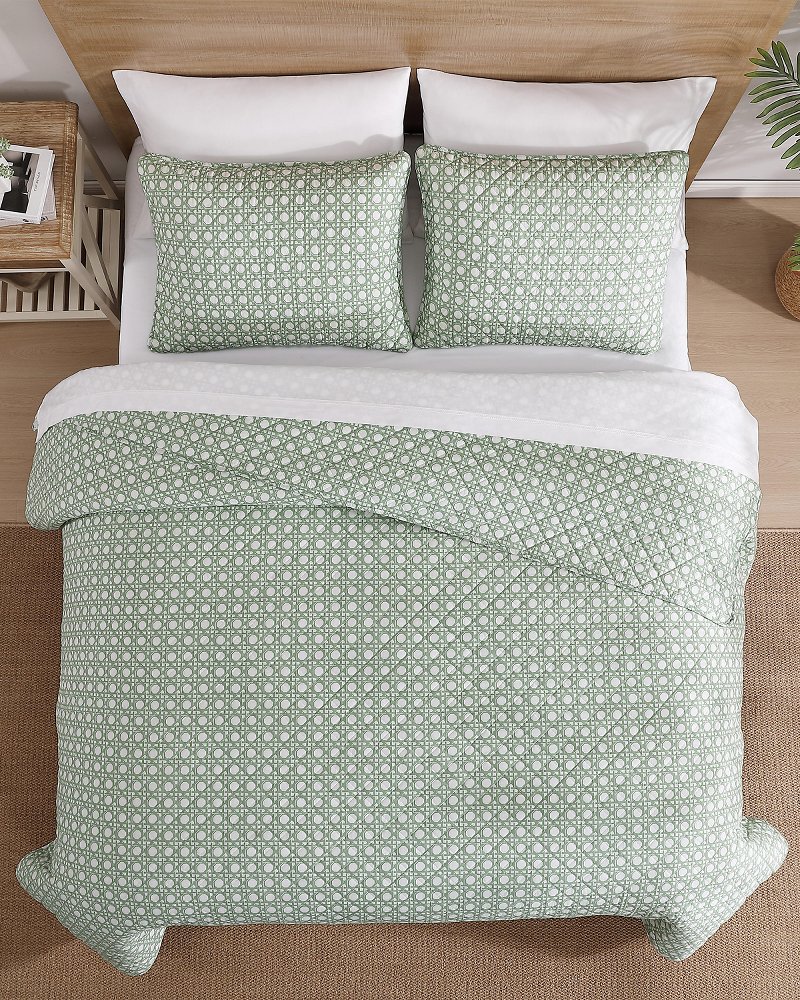 Thumbnail for Diamond Isle Reversible 3-Piece Full/Queen Quilt Set