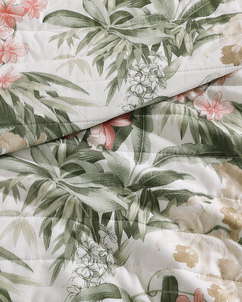 Thumbnail for Island Orchid Reversible 3-Piece Full/Queen Quilt Set
