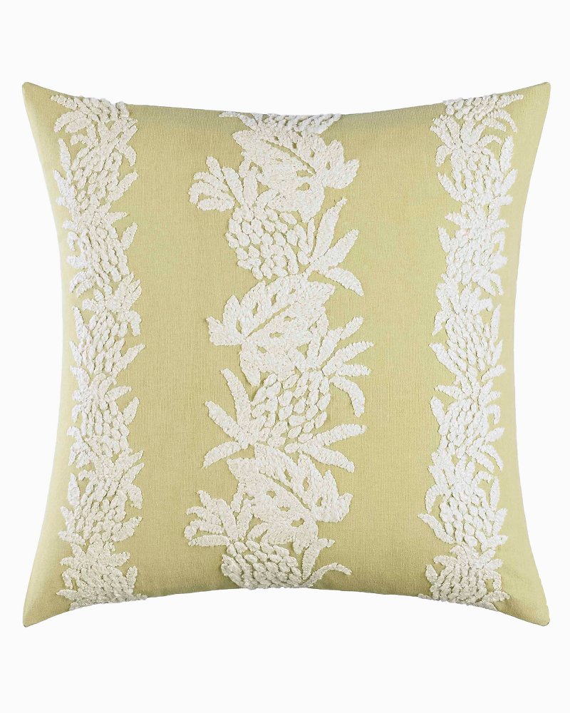 Siesta Key Pineapple Stripe Throw Pillow