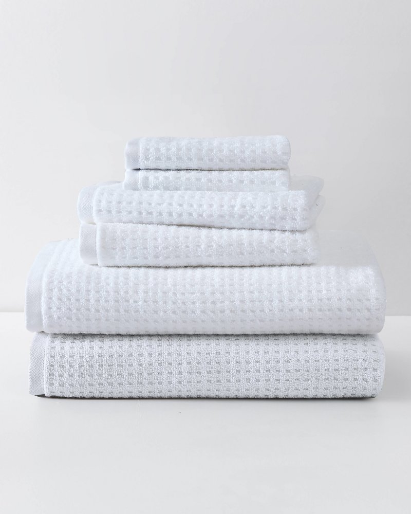 Tommy Bahama - Bath Towels Set, Highly Absorbent Cotton Bathroom Decor, Low  Linting & Fade Resistant (Nothern Pacific White, 6 Piece)