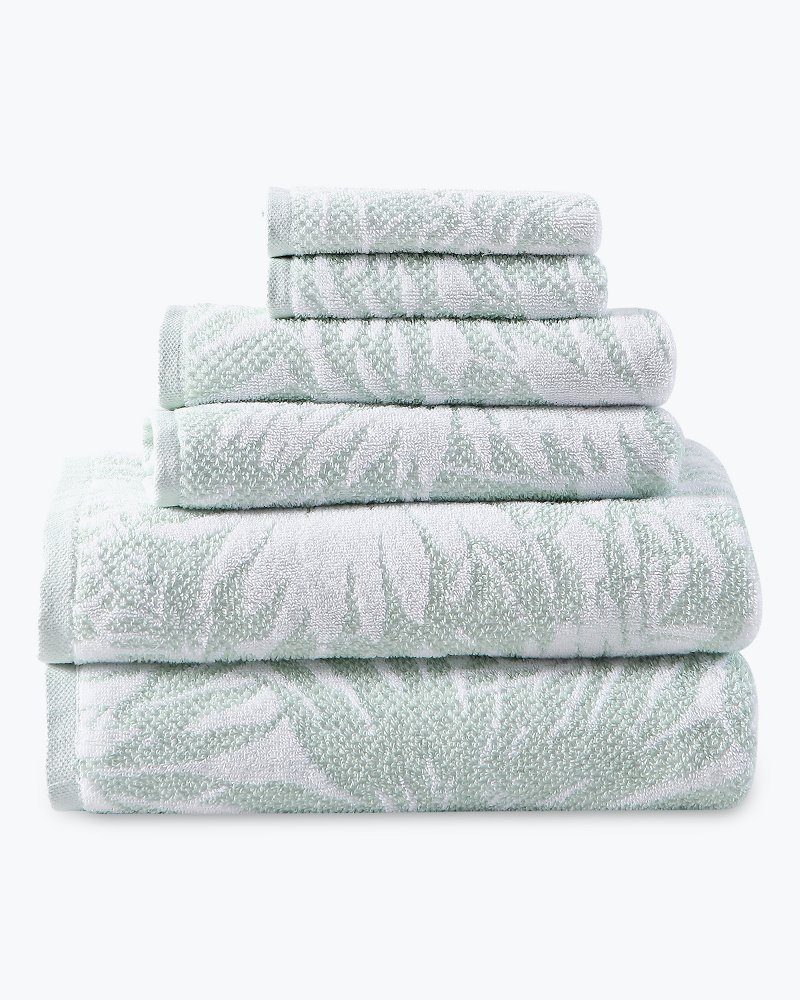 8pc CARO Home Bath Hand Towel Washcloth Set Coastal Sea Shells