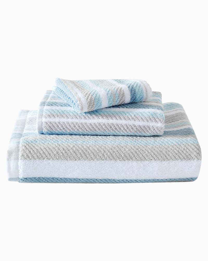 3 Pack Kitchen Towel Set (Teal Striped) - On Sale - Bed Bath