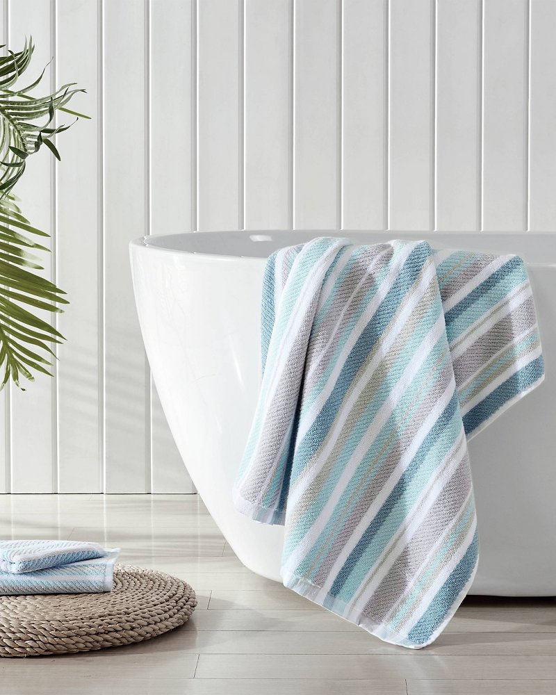 3 Pack Kitchen Towel Set (Teal Striped) - On Sale - Bed Bath & Beyond -  35660763