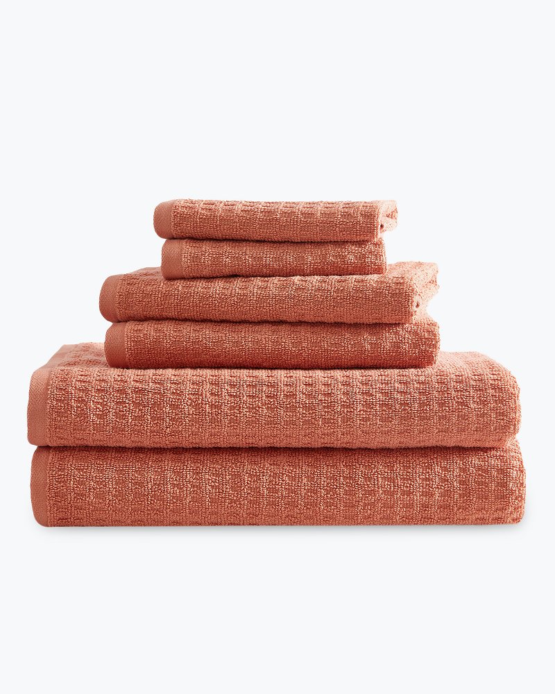 Cotton 2 Piece Bath Towel Set (Paradise Pink and Sunshine Yellow