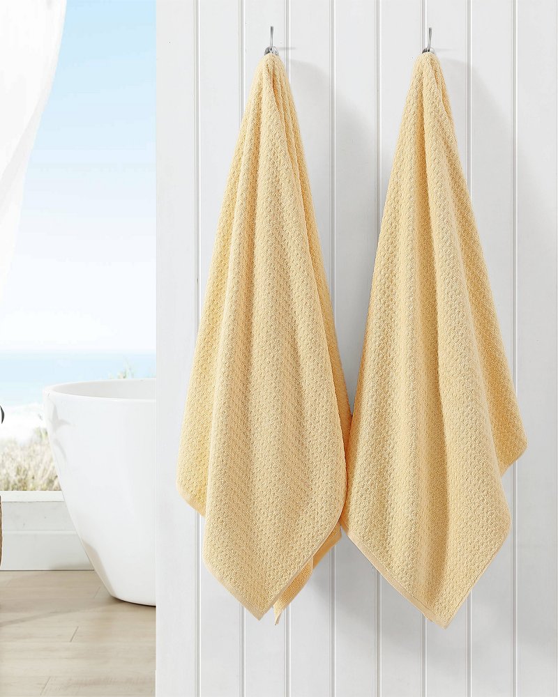 Tommy Bahama - Bath Towels Set, Highly Absorbent Cotton Bathroom Decor, Low  Linting & Fade Resistant (Nothern Pacific White, 6 Piece)