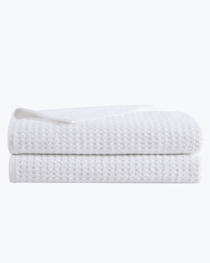 Tommy Bahama Northern Pacific 12-Piece White Cotton Wash Towel Set