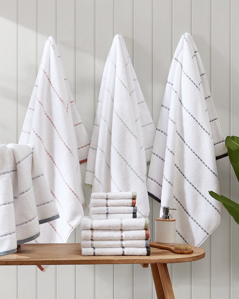 3pc Ocean Bay Striped Bath Towel Set Blue - Tommy Bahama in 2023