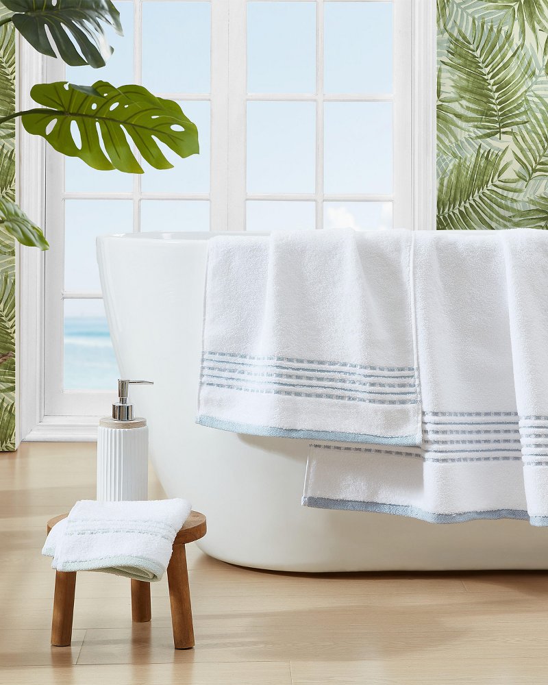 Cliff Side Blue 3-Piece Towel Set