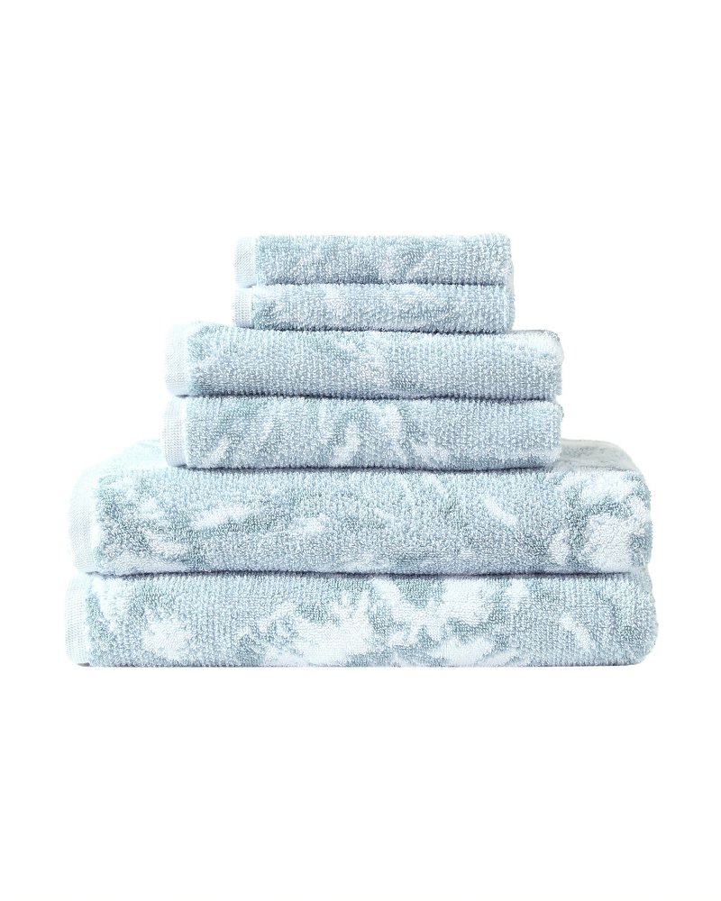 Thumbnail for Shadow Hibiscus 6-Piece Bath Towel Set