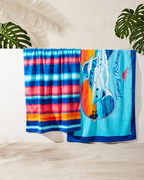 Sunrise Beach & Yachting Sunnies Beach Towels - Set of 2