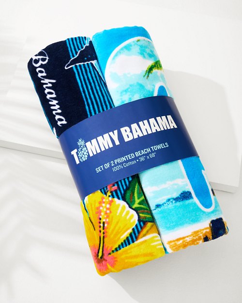 Hawaiian Islands & Beach Ya to It Beach Towels - Set of 2