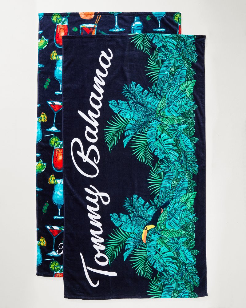 All Nighter & Baja Who Can Toucan Beach Towels — Set of 2