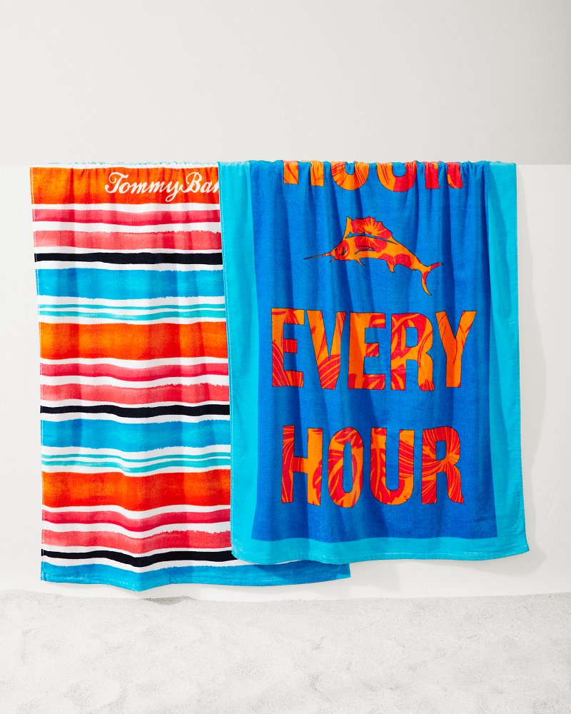 Cape Coral & Happy Hour Beach Towels — Set of 2