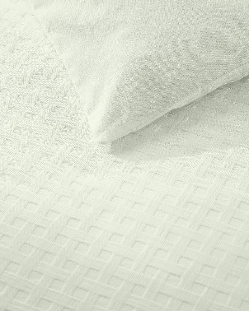 Thumbnail for Solid Basketweave 3-Piece Full/Queen Duvet Set