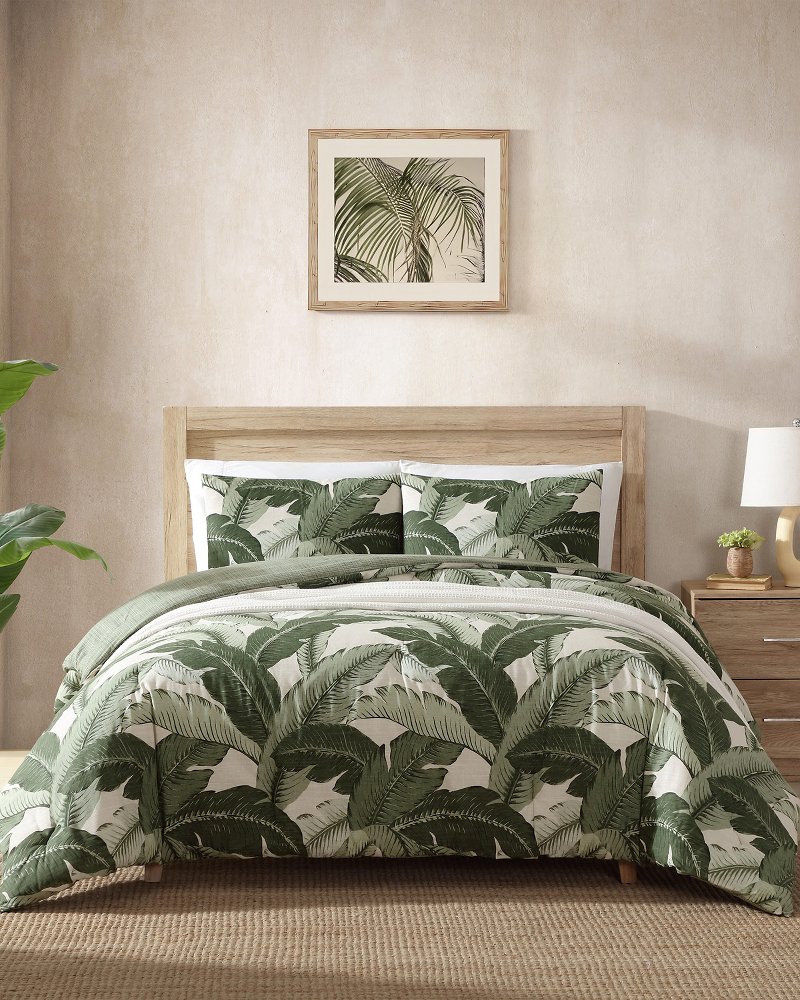 Vintage Palms 3-Piece King Duvet Set