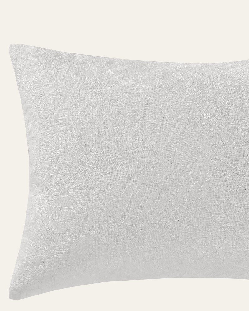 Thumbnail for Island Estate Embroidered Leaf Decorative Pillow