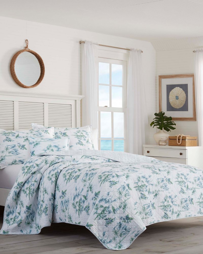 Tommy Bahama Bakers Bluff Blue 3piece Cotton Comforter Set On Sale