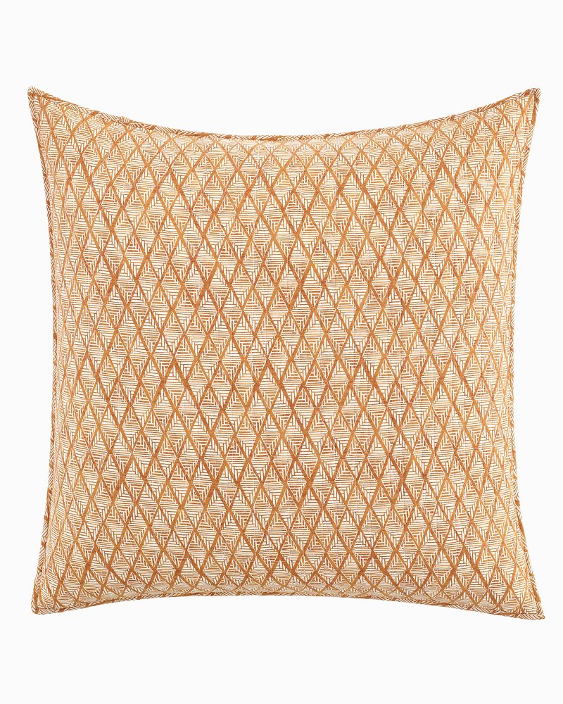 Batik Pineapple Raw Sienna European Sham