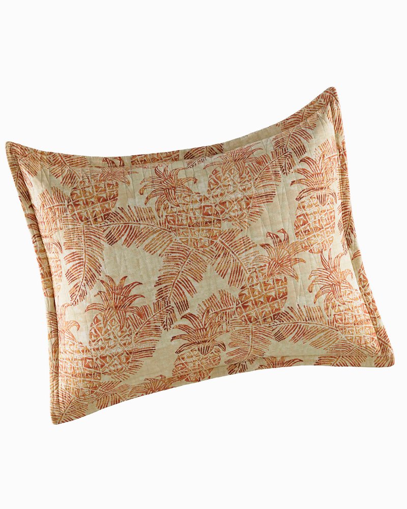Batik Pineapple Raw Sienna King Sham