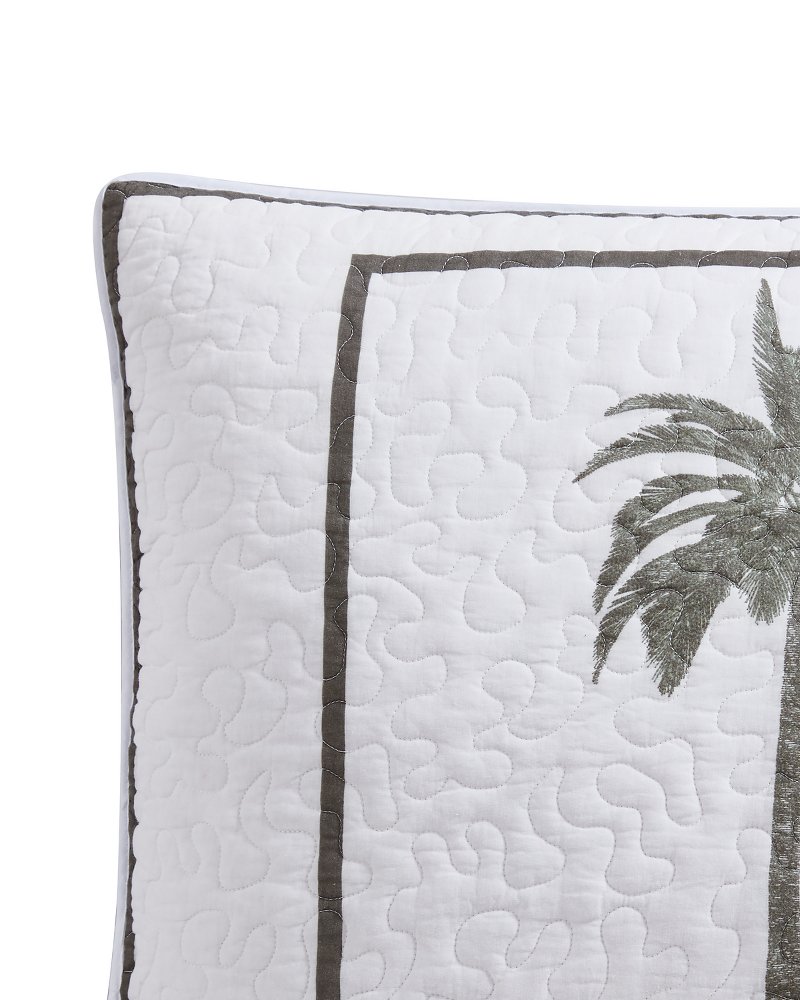 Palm Island Quilted Standard Sham