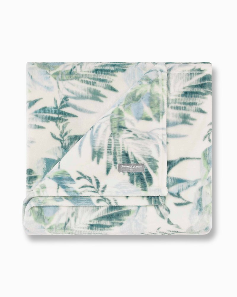 Wallpaper Leaves Fleece Throw Blanket